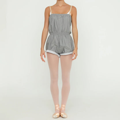 Bullet Pointe Micro Warm Up Romper - Grey - THE COLLECTIVE DANCEWEARBullet Pointe Micro Warm Up Romper - GreymWARMUPSTHE COLLECTIVE DANCEWEAR