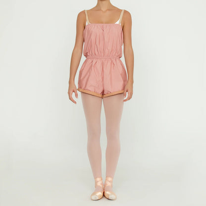 Bullet Pointe Micro Warm Up Romper - Peach & Coral - THE COLLECTIVE DANCEWEARBullet Pointe Micro Warm Up Romper - Peach & CoralmWARMUPSTHE COLLECTIVE DANCEWEAR