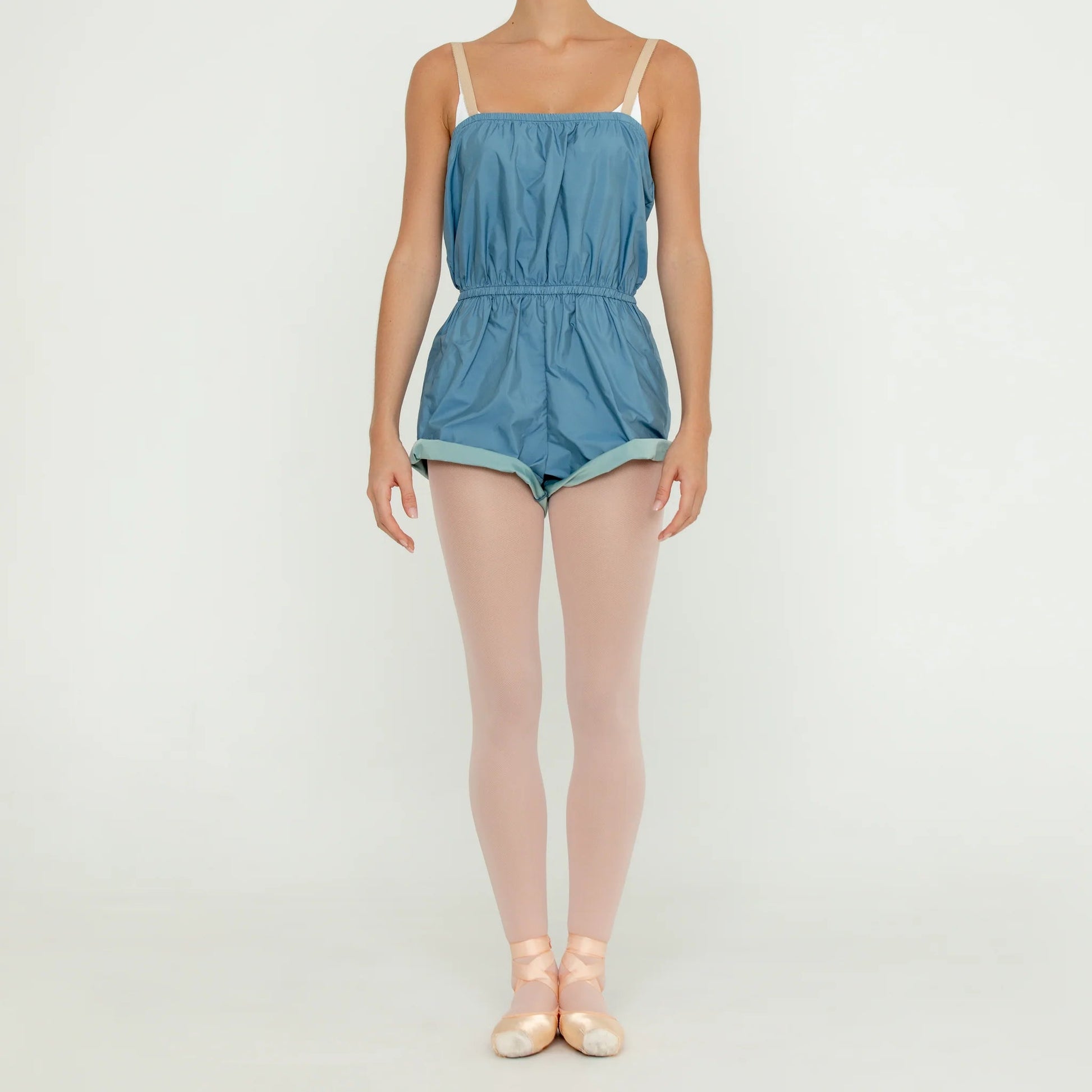 Bullet Pointe Micro Warm Up Romper - Slate - THE COLLECTIVE DANCEWEARBullet Pointe Micro Warm Up Romper - SlatemWARMUPSTHE COLLECTIVE DANCEWEAR