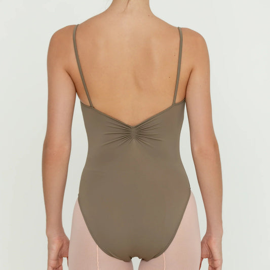 Bullet Pointe Pinch Front Camisole Leotard - Cappuccino - THE COLLECTIVE DANCEWEARBullet Pointe Pinch Front Camisole Leotard - CappuccinomLeotardTHE COLLECTIVE DANCEWEAR