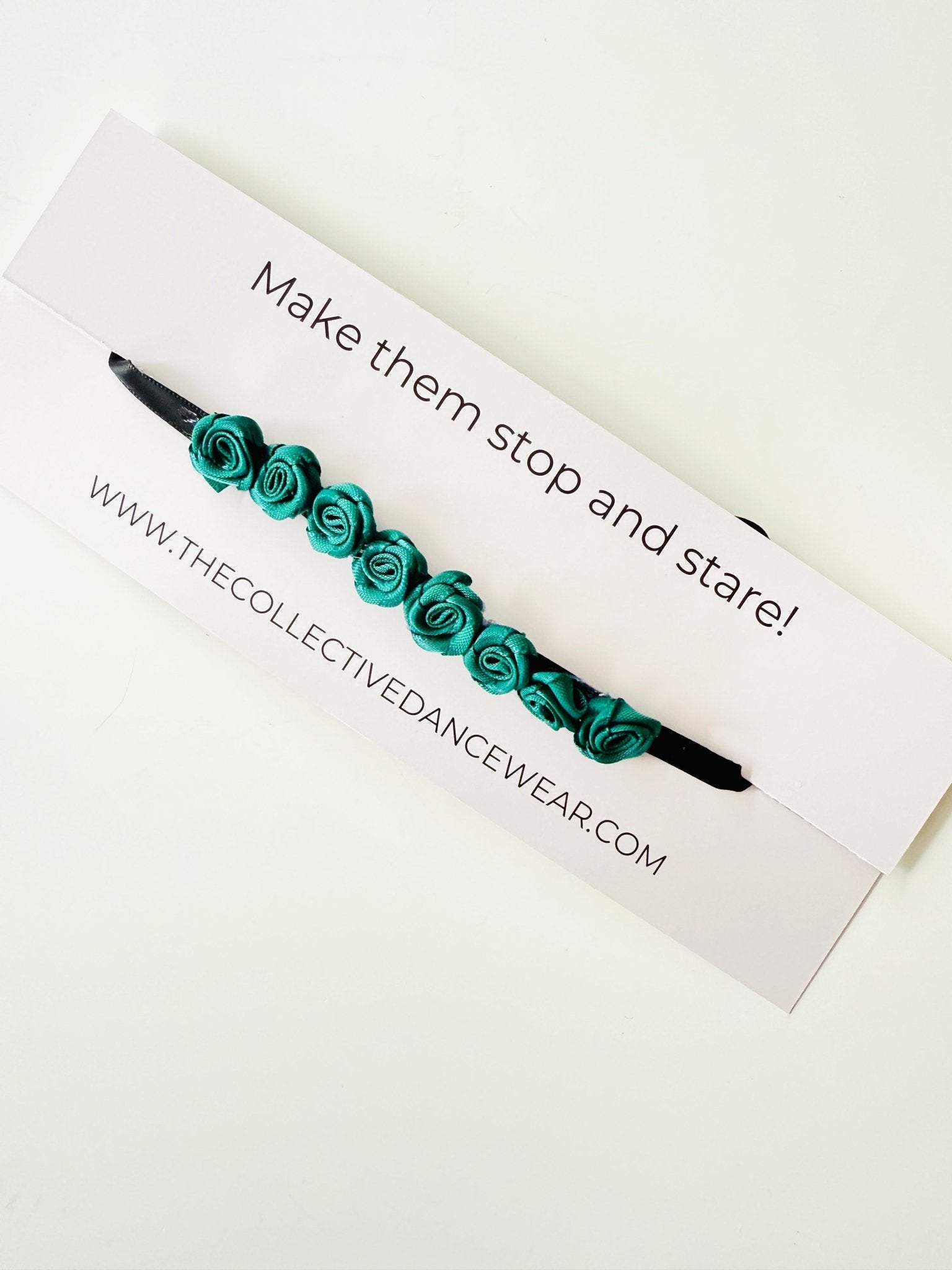 Bun Wrap - Forest Green Mini Rose - THE COLLECTIVE DANCEWEARBun Wrap - Forest Green Mini RosemBun wrapTHE COLLECTIVE DANCEWEAR