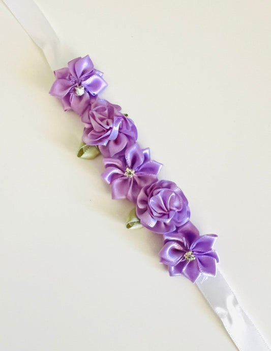 Bun Wrap - Lilac Flowers - THE COLLECTIVE DANCEWEARBun Wrap - Lilac FlowersmBun wrapTHE COLLECTIVE DANCEWEAR