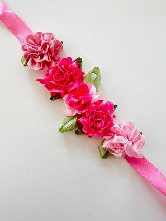 Bun Wrap - Pink Peonies - THE COLLECTIVE DANCEWEARBun Wrap - Pink PeoniesmBun wrapTHE COLLECTIVE DANCEWEAR