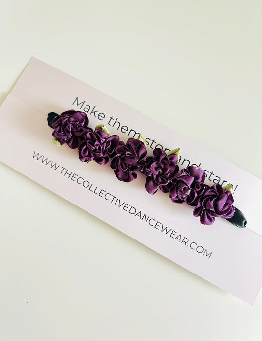 Bun Wrap - Purple Peonies - THE COLLECTIVE DANCEWEARBun Wrap - Purple PeoniesmBun wrapTHE COLLECTIVE DANCEWEAR