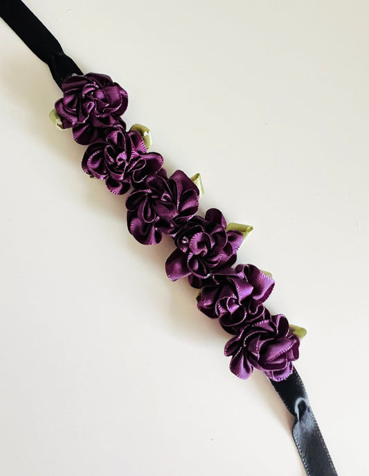 Bun Wrap - Purple Peonies - THE COLLECTIVE DANCEWEARBun Wrap - Purple PeoniesmBun wrapTHE COLLECTIVE DANCEWEAR