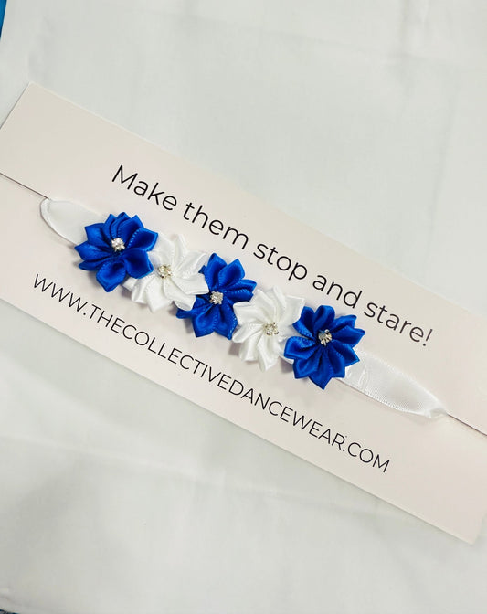 Bun Wrap - Royal Blue And White Sparkles - THE COLLECTIVE DANCEWEARBun Wrap - Royal Blue And White SparklesmBun wrapTHE COLLECTIVE DANCEWEAR