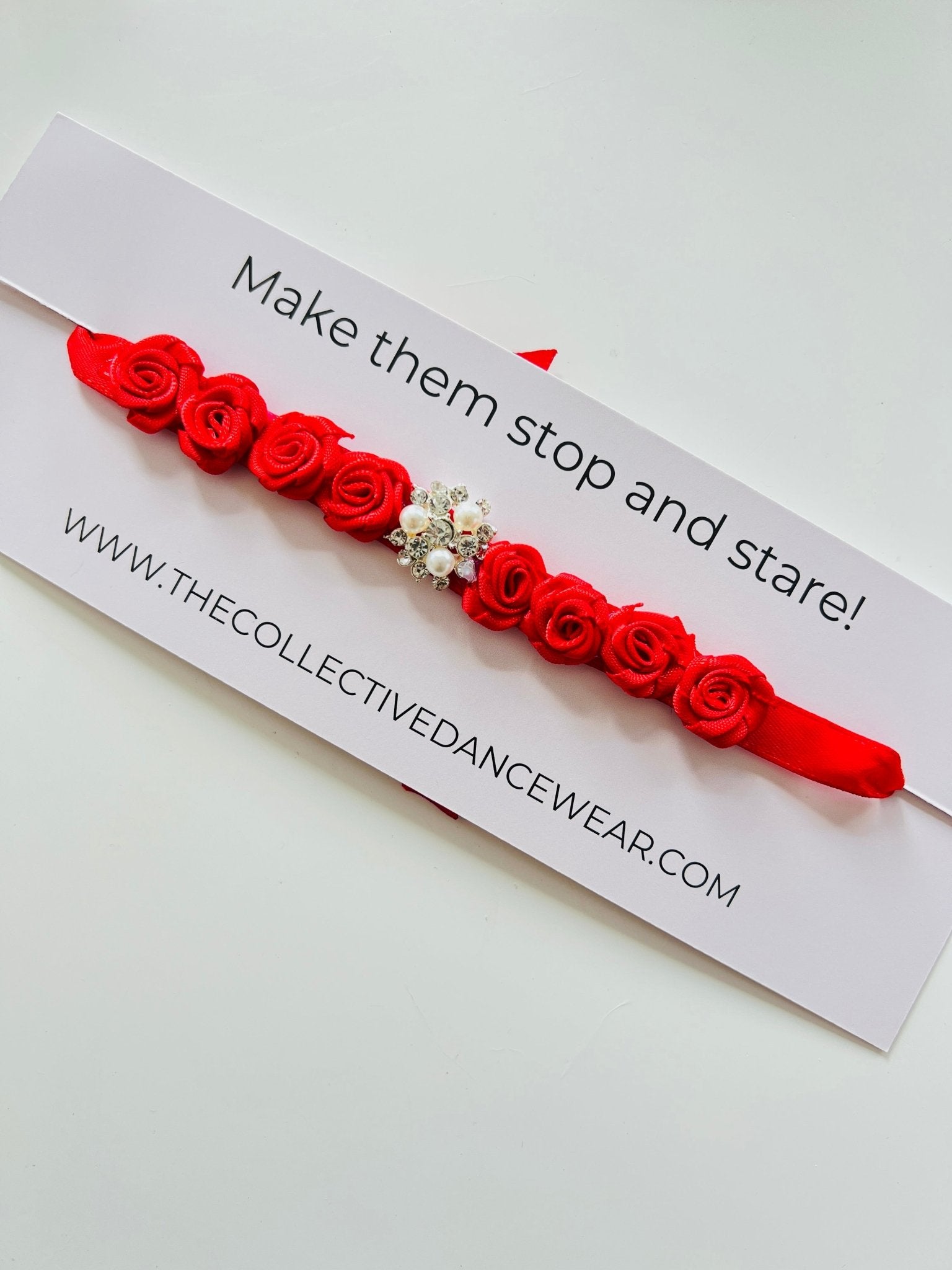 Bun Wrap - The Diamante Little Red - THE COLLECTIVE DANCEWEARBun Wrap - The Diamante Little RedmBun wrapTHE COLLECTIVE DANCEWEAR