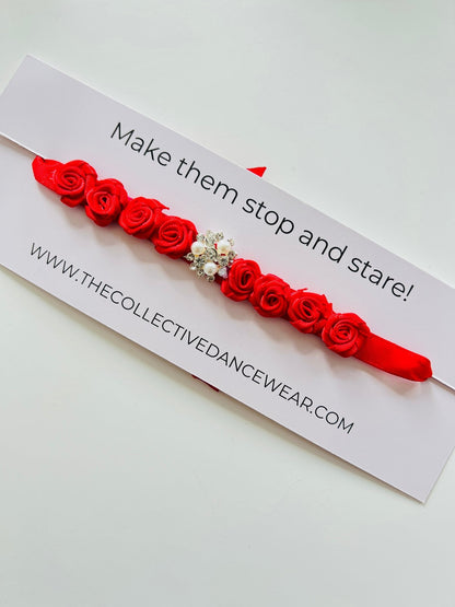Bun Wrap - The Diamante Little Red - THE COLLECTIVE DANCEWEARBun Wrap - The Diamante Little RedmBun wrapTHE COLLECTIVE DANCEWEAR