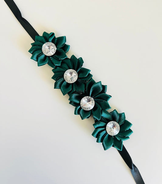 Bun Wrap - The Large Bling Rose - Dark Green - THE COLLECTIVE DANCEWEARBun Wrap - The Large Bling Rose - Dark GreenmBun wrapTHE COLLECTIVE DANCEWEAR