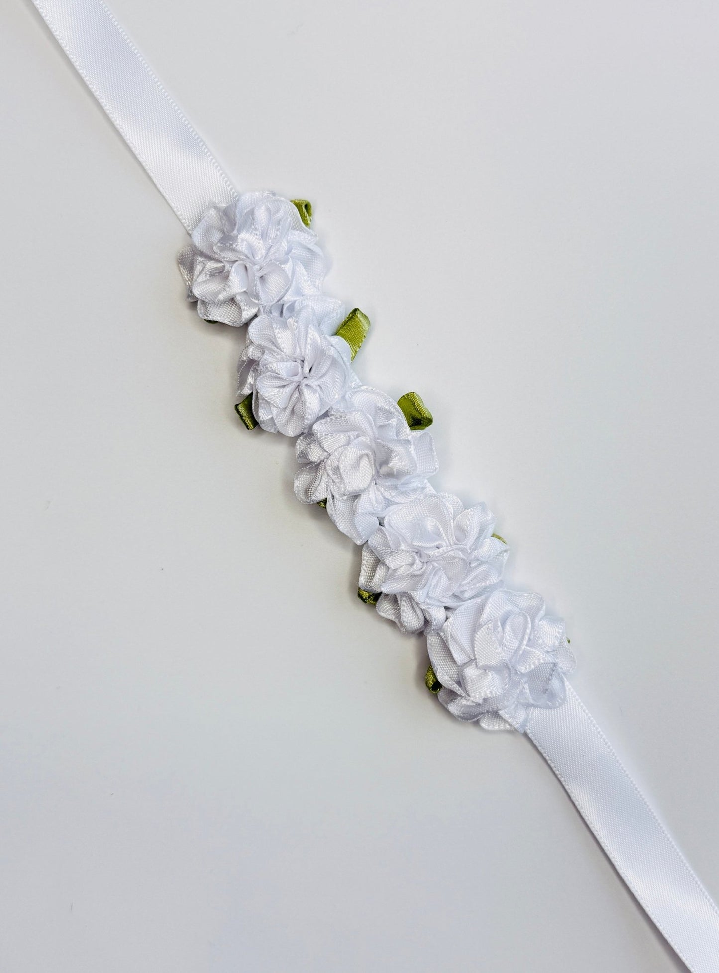 Bun Wrap - White Peonies - THE COLLECTIVE DANCEWEARBun Wrap - White PeoniesmBun wrapTHE COLLECTIVE DANCEWEAR