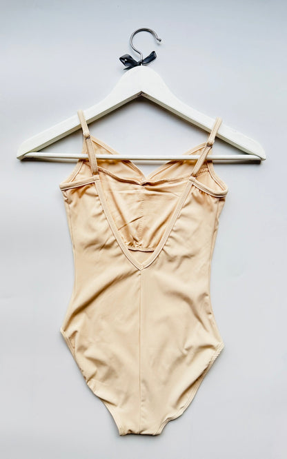 Camisole Leotard with Embroidered Panel - Cream - THE COLLECTIVE DANCEWEARCamisole Leotard with Embroidered Panel - CreammLeotardTHE COLLECTIVE DANCEWEAR