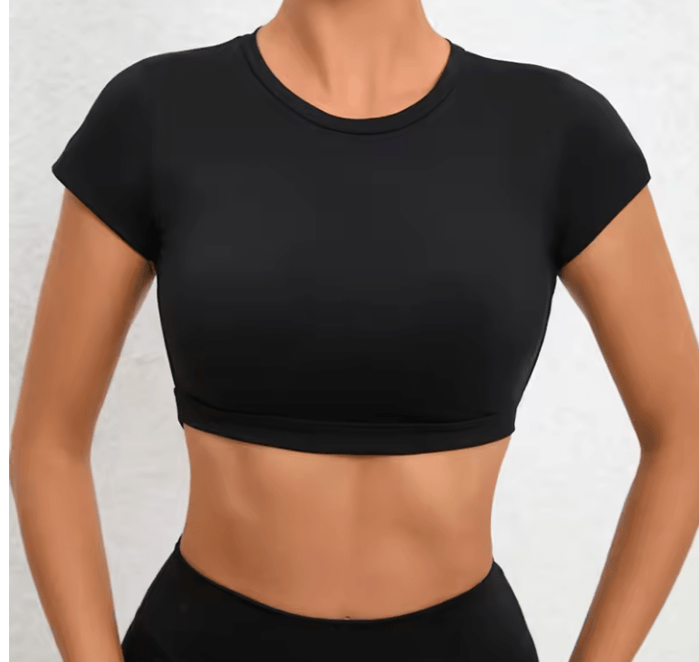 Cap Sleeve Crop Top - Blue - THE COLLECTIVE DANCEWEARCap Sleeve Crop Top - BluemSports TopTHE COLLECTIVE DANCEWEAR