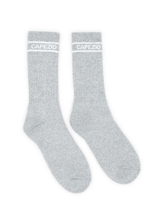 Capezio Varsity Crew Socks - Heather Grey - THE COLLECTIVE DANCEWEARCapezio Varsity Crew Socks - Heather GreymDANCE SOCKSTHE COLLECTIVE DANCEWEAR