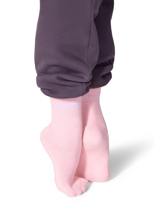 Capezio Varsity Crew Socks - Pink - THE COLLECTIVE DANCEWEARCapezio Varsity Crew Socks - PinkmDANCE SOCKSTHE COLLECTIVE DANCEWEAR