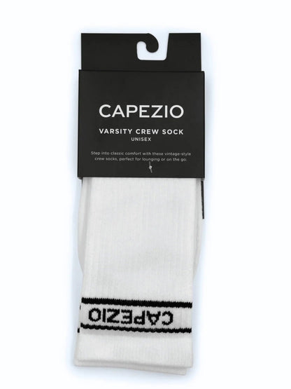 Capezio Varsity Crew Socks - White - THE COLLECTIVE DANCEWEARCapezio Varsity Crew Socks - WhitemDANCE SOCKSTHE COLLECTIVE DANCEWEAR