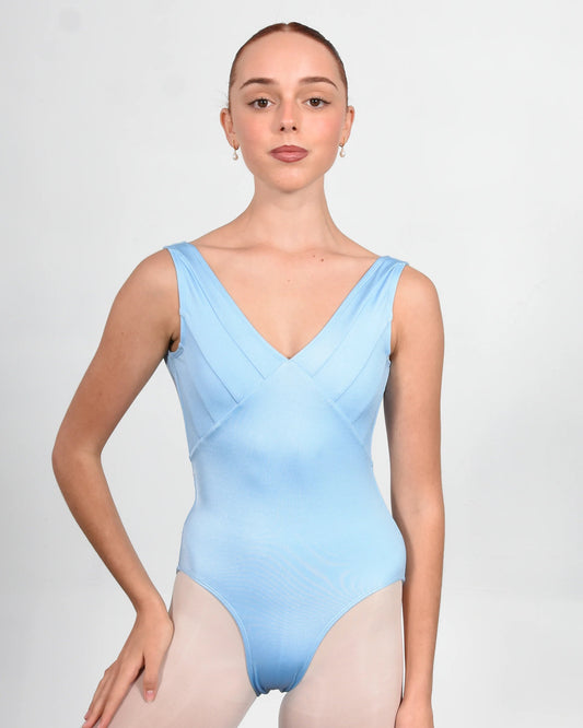 Claudia Dean Ella Ice Blue Leotard Super High Cut - THE COLLECTIVE DANCEWEARClaudia Dean Ella Ice Blue Leotard Super High CutmLeotardTHE COLLECTIVE DANCEWEAR