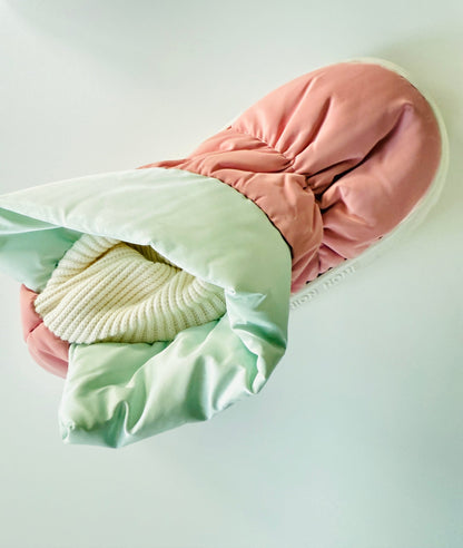 Cloud Bootie - Pull On - Pink & Mint - THE COLLECTIVE DANCEWEARCloud Bootie - Pull On - Pink & MintmWARM UP BOOTIESTHE COLLECTIVE DANCEWEAR