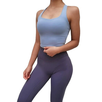 Cross Back Dance Top - Blue - THE COLLECTIVE DANCEWEARCross Back Dance Top - Blue#mSports TopTHE COLLECTIVE DANCEWEAR