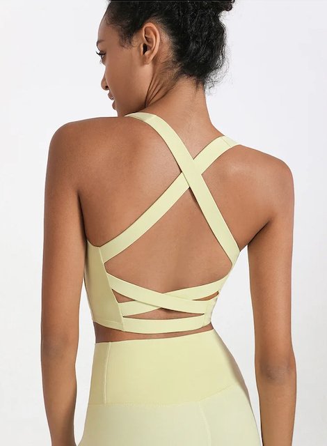 Cross Back Dance Top - Yellow - THE COLLECTIVE DANCEWEARCross Back Dance Top - Yellow#mSports TopTHE COLLECTIVE DANCEWEAR