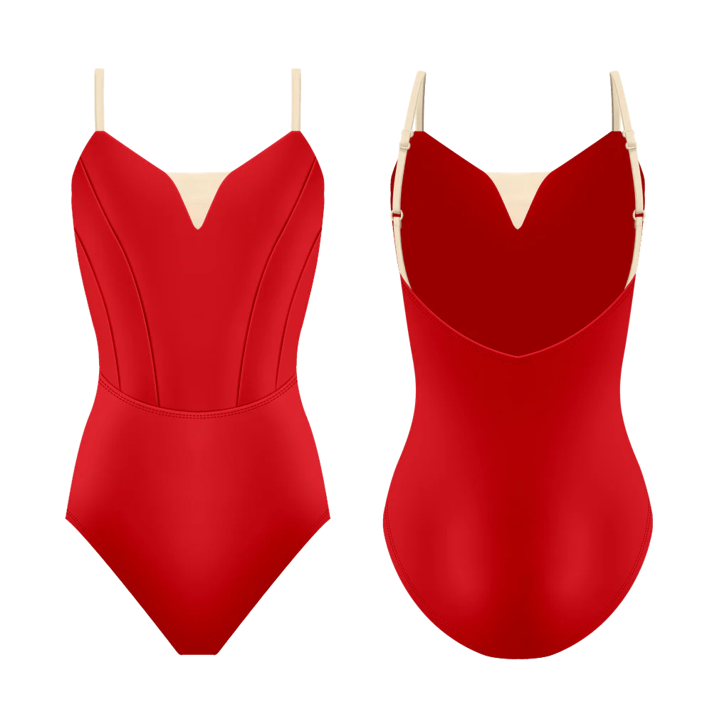 Danse de Paris Chloe Camisole Leotard - Red - THE COLLECTIVE DANCEWEARDanse de Paris Chloe Camisole Leotard - RedmLeotardTHE COLLECTIVE DANCEWEAR