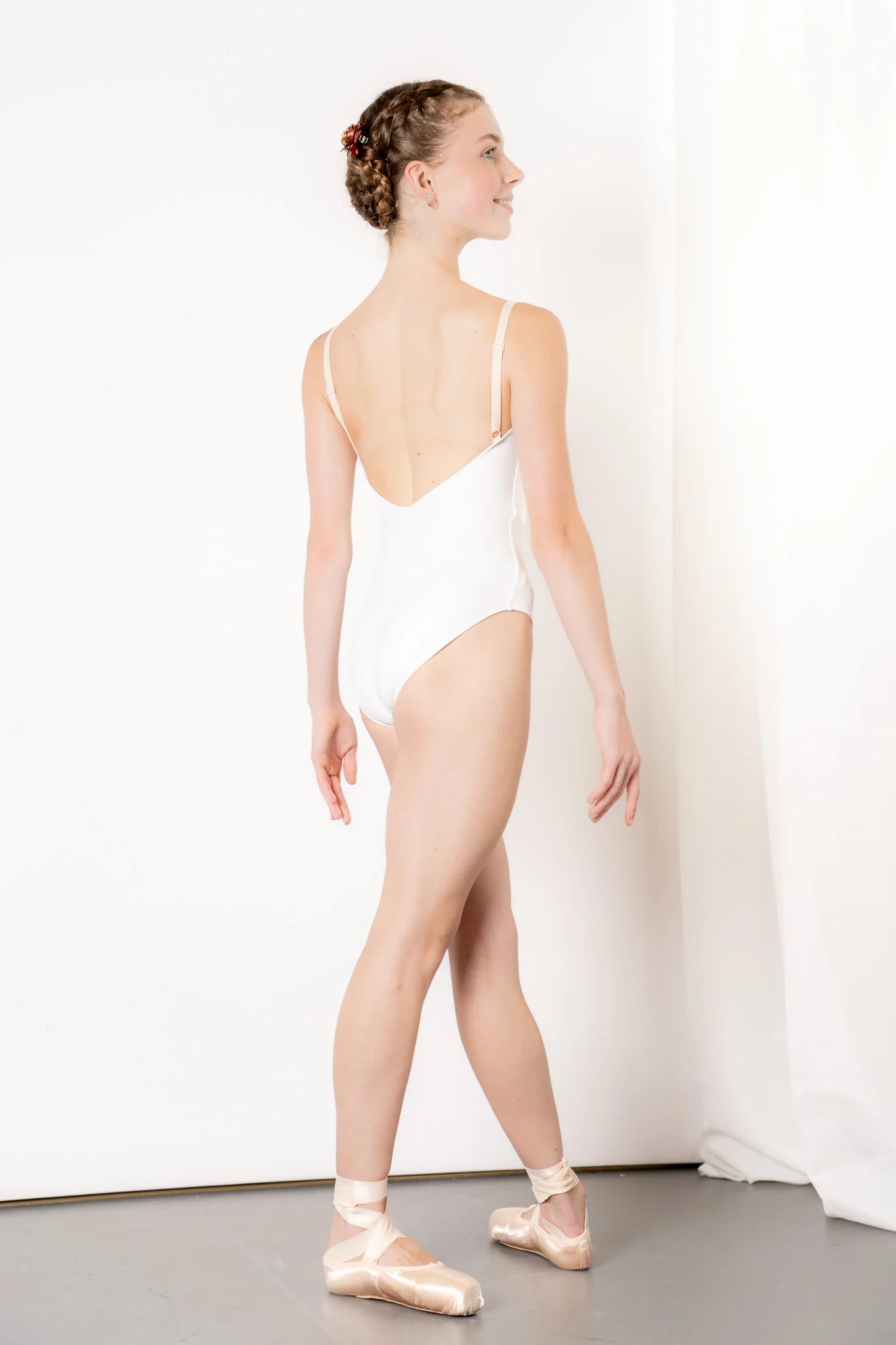 Danse de Paris Chloe Camisole Leotard - White - THE COLLECTIVE DANCEWEARDanse de Paris Chloe Camisole Leotard - WhitemLeotardTHE COLLECTIVE DANCEWEAR