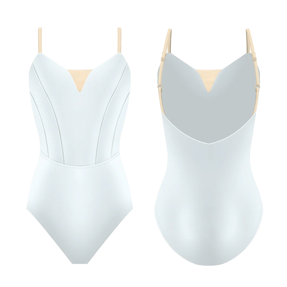 Danse de Paris Chloe Camisole Leotard - White - THE COLLECTIVE DANCEWEARDanse de Paris Chloe Camisole Leotard - WhitemLeotardTHE COLLECTIVE DANCEWEAR