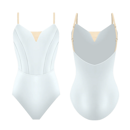Danse de Paris Chloe Camisole Leotard - White - THE COLLECTIVE DANCEWEARDanse de Paris Chloe Camisole Leotard - WhitemLeotardTHE COLLECTIVE DANCEWEAR