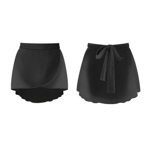 Danse de Paris Delphine Wrap Skirt - Jet Black - THE COLLECTIVE DANCEWEARDanse de Paris Delphine Wrap Skirt - Jet BlackmSKIRTTHE COLLECTIVE DANCEWEAR