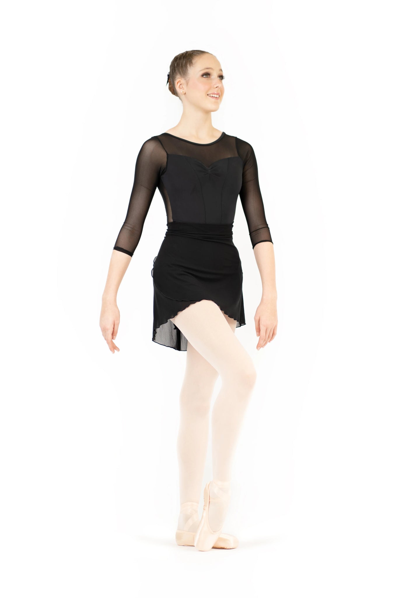 Danse de Paris Delphine Wrap Skirt - Jet Black - THE COLLECTIVE DANCEWEARDanse de Paris Delphine Wrap Skirt - Jet BlackmSKIRTTHE COLLECTIVE DANCEWEAR