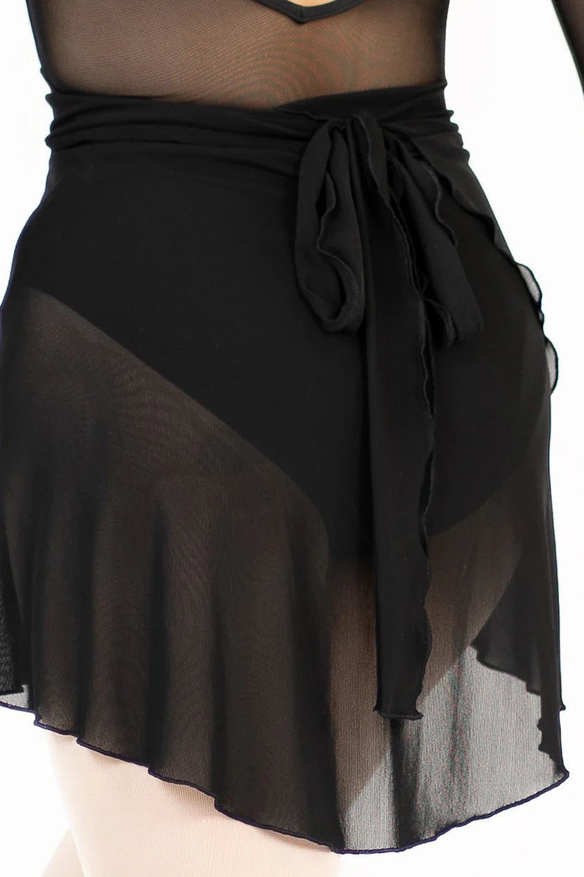Danse de Paris Delphine Wrap Skirt - Jet Black - THE COLLECTIVE DANCEWEARDanse de Paris Delphine Wrap Skirt - Jet BlackmSKIRTTHE COLLECTIVE DANCEWEAR