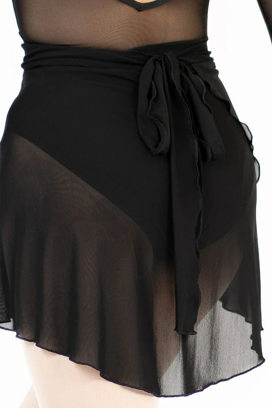 Danse de Paris Delphine Wrap Skirt - Jet Black - THE COLLECTIVE DANCEWEARDanse de Paris Delphine Wrap Skirt - Jet BlackmSKIRTTHE COLLECTIVE DANCEWEAR