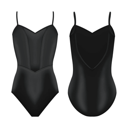 Danse de Paris Nikita Camisole Leotard - Ebony Black - Collective DancewearDanse de Paris Nikita Camisole Leotard - Ebony Black#mLeotardCollective Dancewear