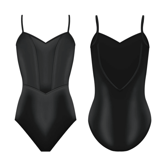 Danse de Paris Nikita Camisole Leotard - Ebony Black - Collective DancewearDanse de Paris Nikita Camisole Leotard - Ebony Black#mLeotardCollective Dancewear