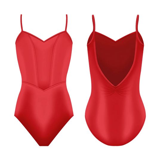 Danse de Paris Nikita Camisole Leotard - Rouge Red - THE COLLECTIVE DANCEWEARDanse de Paris Nikita Camisole Leotard - Rouge RedmLeotardTHE COLLECTIVE DANCEWEAR
