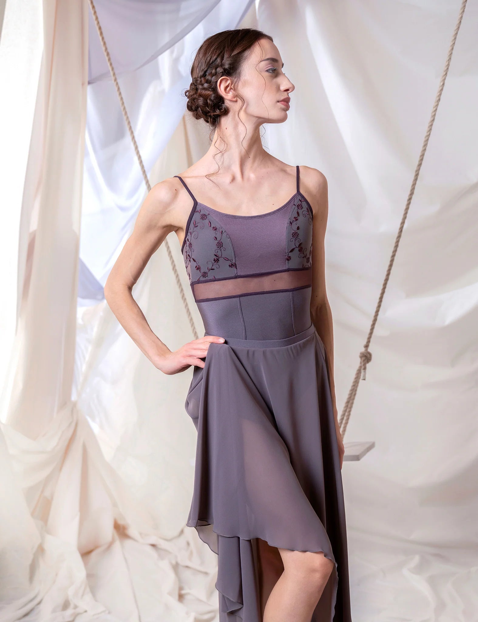 Dellalo Milano Brigid CL Camisole Leotard 2026 - Magnete - THE COLLECTIVE DANCEWEARDellalo Milano Brigid CL Camisole Leotard 2026 - MagnetemLeotardTHE COLLECTIVE DANCEWEAR