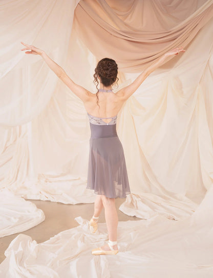 Dellalo Milano Calliope Halter Neck Leotard CL 2026 - Magnete - THE COLLECTIVE DANCEWEARDellalo Milano Calliope Halter Neck Leotard CL 2026 - MagnetemLeotardTHE COLLECTIVE DANCEWEAR