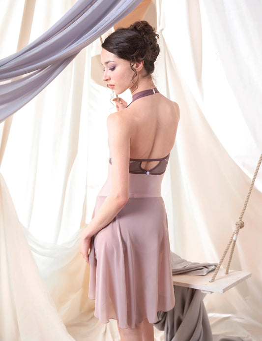 Dellalo Milano Calliope Halter Neck Leotard CL 2026 - Rose - THE COLLECTIVE DANCEWEARDellalo Milano Calliope Halter Neck Leotard CL 2026 - RosemLeotardTHE COLLECTIVE DANCEWEAR