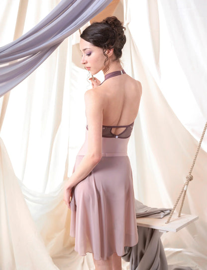 Dellalo Milano Calliope Halter Neck Leotard CL 2026 - Rose - THE COLLECTIVE DANCEWEARDellalo Milano Calliope Halter Neck Leotard CL 2026 - RosemLeotardTHE COLLECTIVE DANCEWEAR