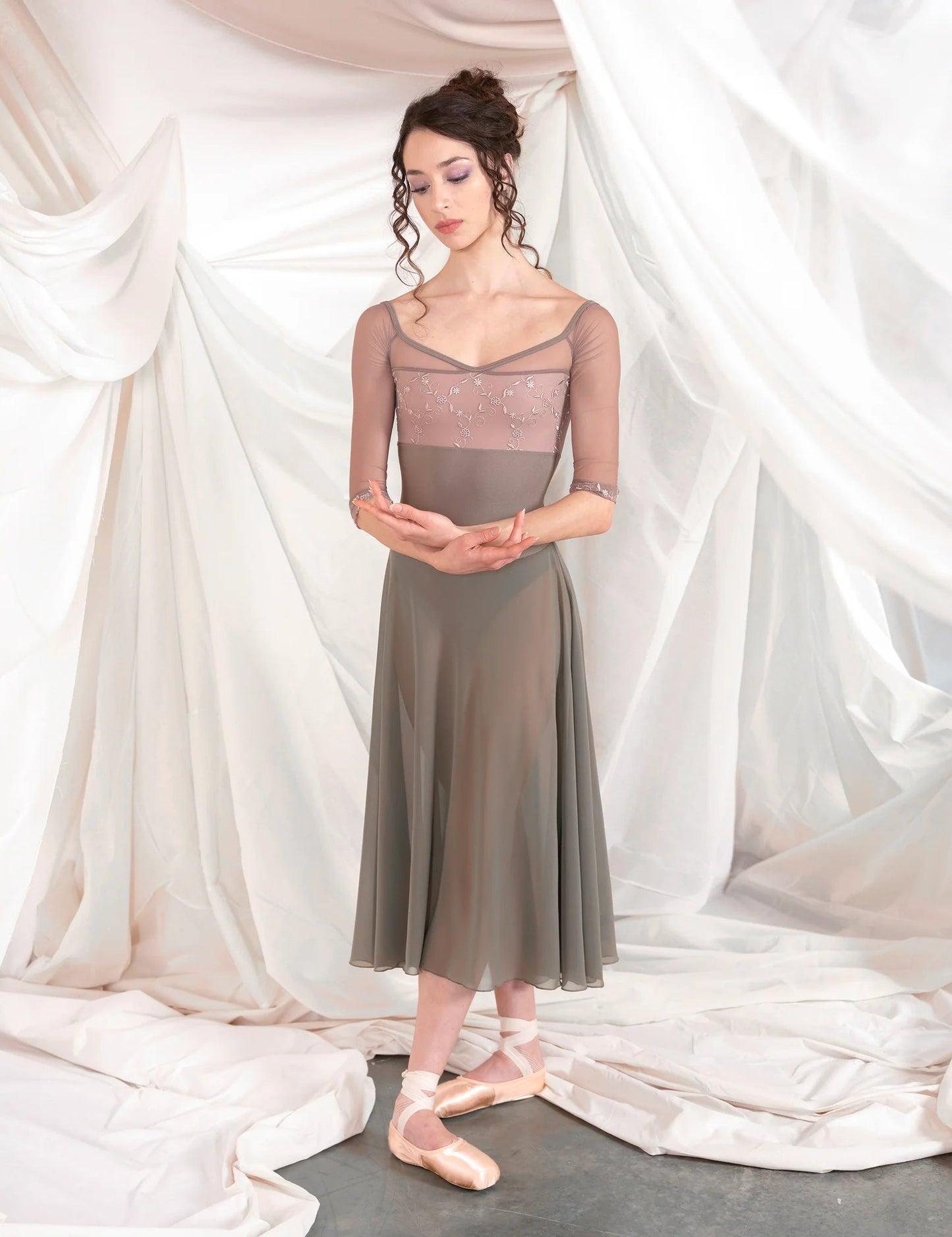 Dellalo Milano Mania 3/4 Length Sleeve Leotard CL 2026 - Planet - THE COLLECTIVE DANCEWEARDellalo Milano Mania 3/4 Length Sleeve Leotard CL 2026 - PlanetmLeotardTHE COLLECTIVE DANCEWEAR