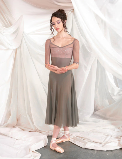 Dellalo Milano Mania 3/4 Length Sleeve Leotard CL 2026 - Planet - THE COLLECTIVE DANCEWEARDellalo Milano Mania 3/4 Length Sleeve Leotard CL 2026 - PlanetmLeotardTHE COLLECTIVE DANCEWEAR