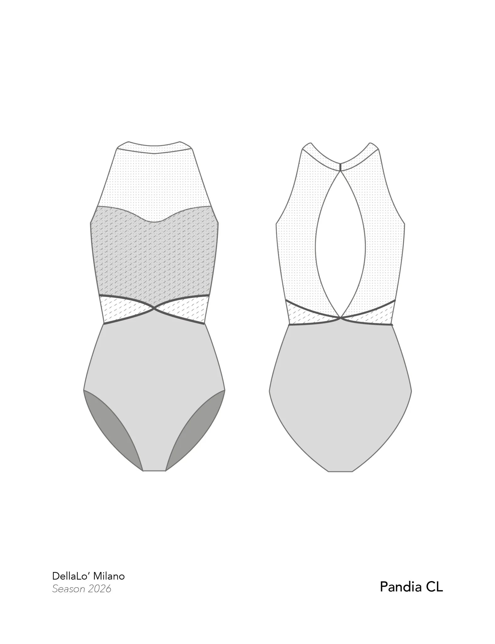 Dellalo Milano Pandia High Neck Leotard CL 2026 - Preludio Blue - THE COLLECTIVE DANCEWEARDellalo Milano Pandia High Neck Leotard CL 2026 - Preludio BluemLeotardTHE COLLECTIVE DANCEWEAR