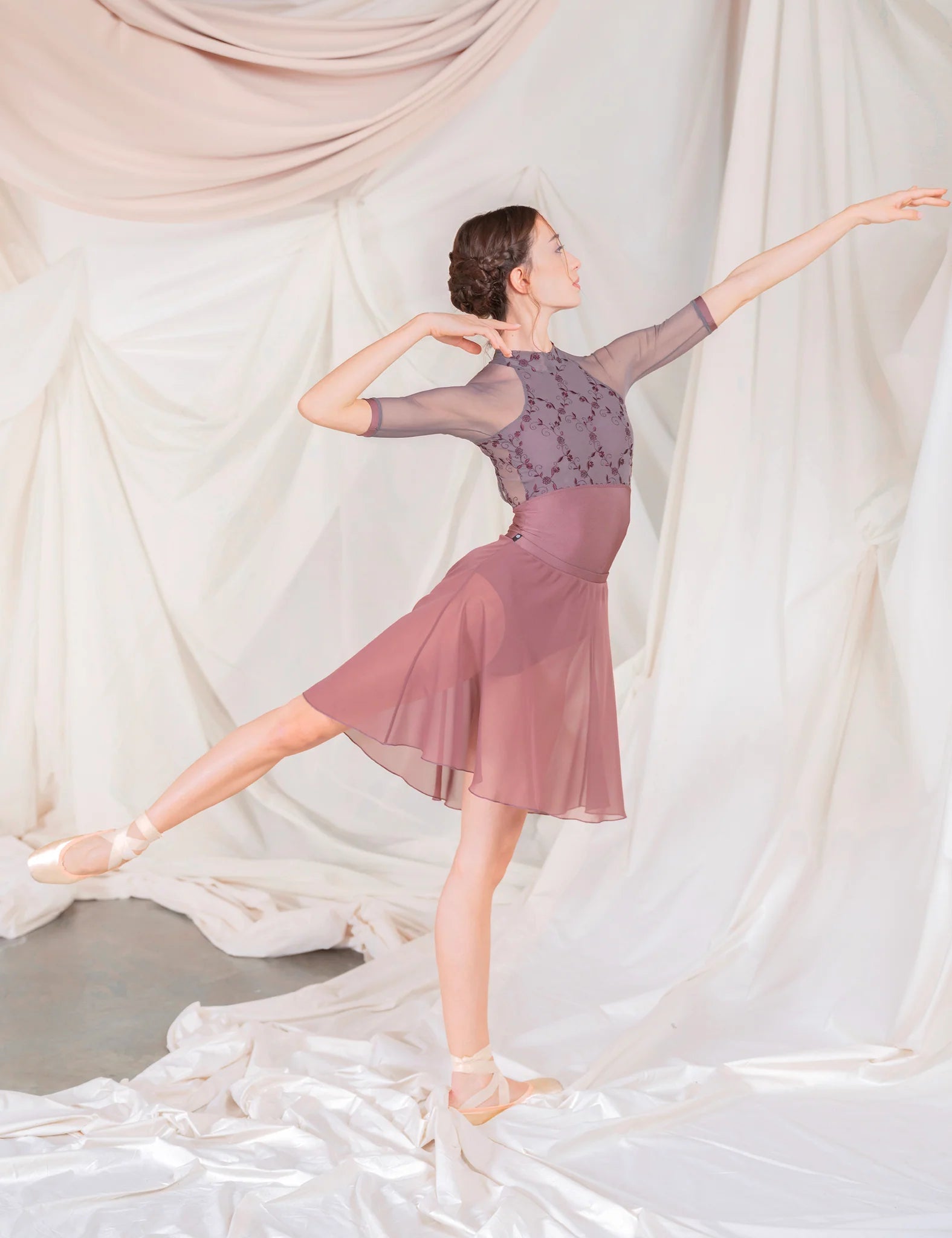 Dellalo Milano Selene 3/4 Sleeve Leotard CL 2026 - THE COLLECTIVE DANCEWEARDellalo Milano Selene 3/4 Sleeve Leotard CL 2026mLeotardTHE COLLECTIVE DANCEWEAR