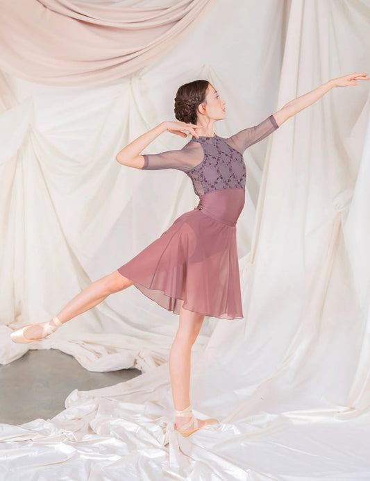 Dellalo Milano Selene 3/4 Sleeve Leotard CL 2026 - THE COLLECTIVE DANCEWEARDellalo Milano Selene 3/4 Sleeve Leotard CL 2026mLeotardTHE COLLECTIVE DANCEWEAR