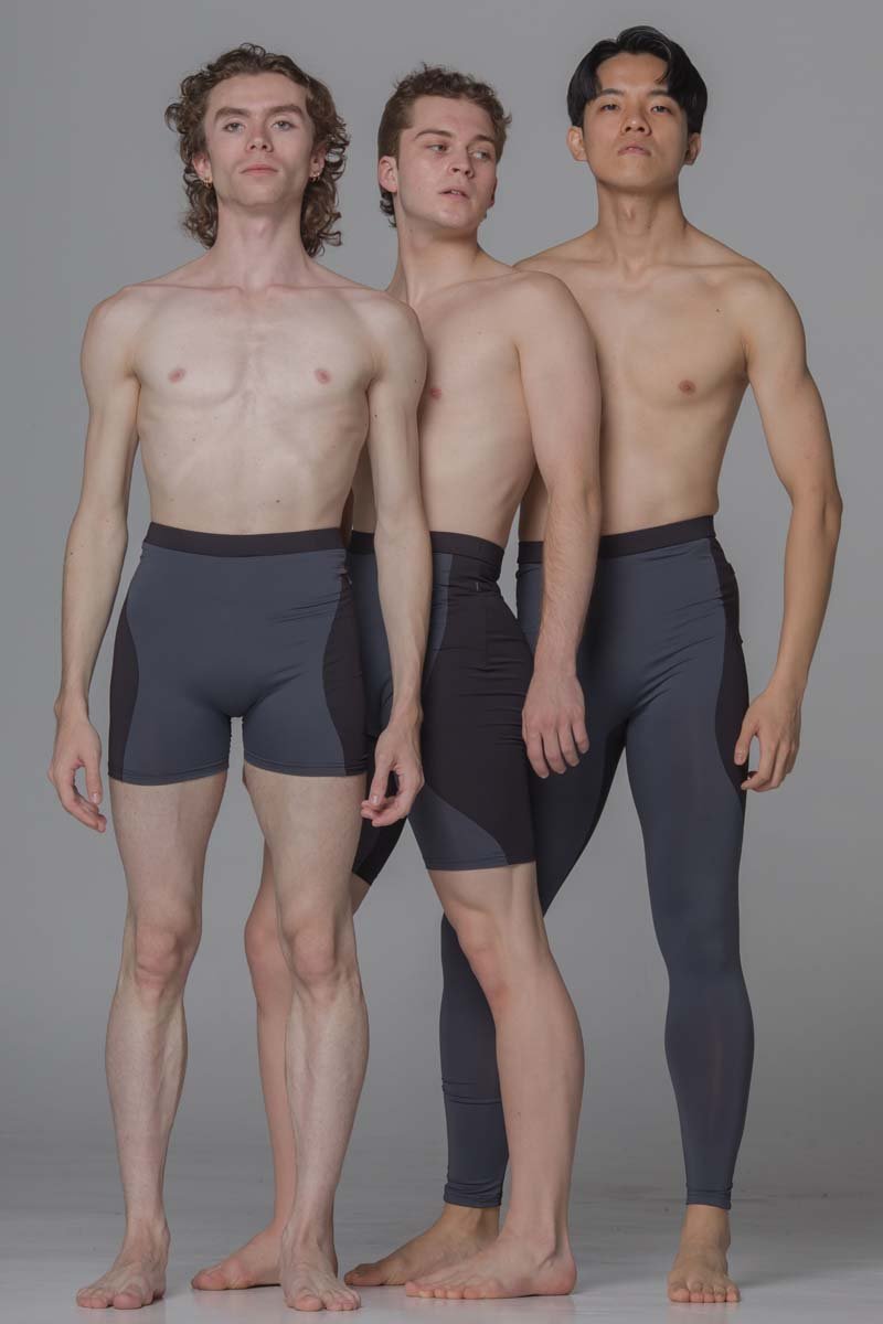 Diverso Men's Double Knee Shorts - Black & Grey - THE COLLECTIVE DANCEWEARDiverso Men's Double Knee Shorts - Black & GreymSports LeggingsTHE COLLECTIVE DANCEWEAR