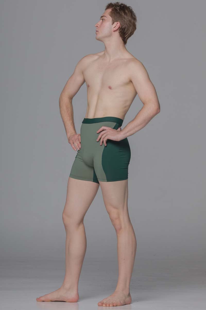 Diverso Men's Double Shorts - Green & Olive - THE COLLECTIVE DANCEWEARDiverso Men's Double Shorts - Green & Olive#mSports LeggingsTHE COLLECTIVE DANCEWEAR