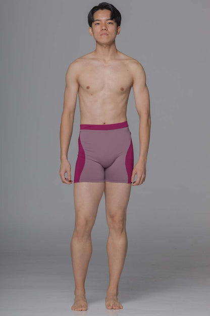 Diverso Men's Double Shorts - Pink & Wine - THE COLLECTIVE DANCEWEARDiverso Men's Double Shorts - Pink & Wine#mSports LeggingsTHE COLLECTIVE DANCEWEAR