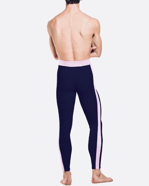 Diverso Men's Eco Tights - Blue with Contrasting Pink - THE COLLECTIVE DANCEWEARDiverso Men's Eco Tights - Blue with Contrasting Pink#mSports LeggingsTHE COLLECTIVE DANCEWEAR