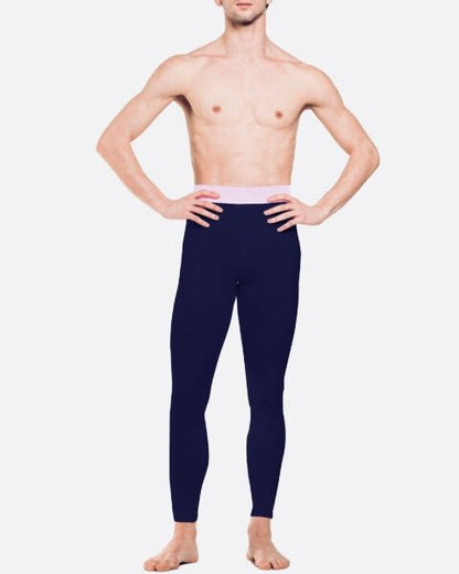 Diverso Men's Eco Tights - Blue with Contrasting Pink - THE COLLECTIVE DANCEWEARDiverso Men's Eco Tights - Blue with Contrasting Pink#mSports LeggingsTHE COLLECTIVE DANCEWEAR