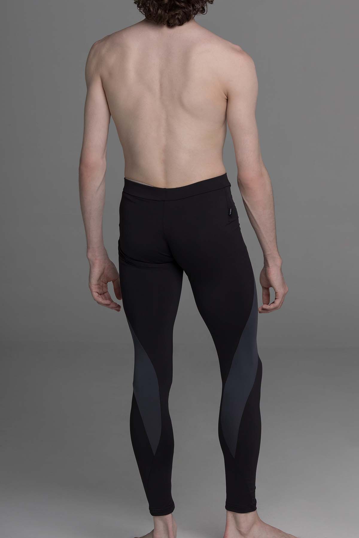 Diverso Men's The En Dehors Tights - Black & Grey - THE COLLECTIVE DANCEWEARDiverso Men's The En Dehors Tights - Black & GreymSports LeggingsTHE COLLECTIVE DANCEWEAR