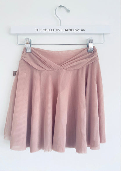 Double Layer Mesh Dance Skirt - Dusky Pink - THE COLLECTIVE DANCEWEARDouble Layer Mesh Dance Skirt - Dusky Pink#mSkirtTHE COLLECTIVE DANCEWEAR